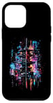 iPhone 12 mini Katana Cyberpunk Cityscape Futuristic City Sci-fi Case