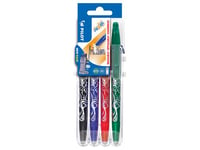 Set 4 stylos Pilot Pen Frixion Ball 07 Noir Bleu Rouge et Vert