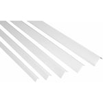 2 mètres Baguette d'angle PVC Plastique Effector F Profile: 40x40mm - F22