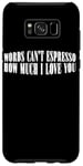 Coque pour Galaxy S8+ Words Can't Espresso How Much I Love You Caféine ---