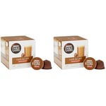 NESCAFE Dolce Gusto Cafe au Lait Decaf Coffee Pods - total of 48 Coffee Capsules - Decaffeinated Coffee (6 Packs)