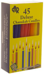 45 Deluxe Hanukkah Candles, 14cm Multicolour Chanukah Chanukka Hanoucca Jewish