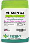 Vitamin D3 4000IU, Immune System, Bones and Teeth Health (360 Capsules) LINDENS