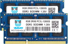 Motoeagle DDR3L-1600 SODIMM 16GB Kit 2x8GB PC3L-12800S 8GB 2Rx8 PC3 12800S DDR3