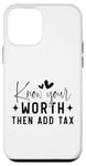 iPhone 12 mini Inspirational Motivational Quotes Know Your Worth Case