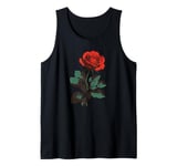 Cute Red Roses Flower Gardening Red Flower Valentines Day Tank Top