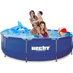 Piscine tubulaire ronde HECHT 3476 BLUESEA - Ø 3m - Cadre en acier