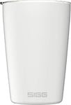 SIGG - Travel Mug Neso Pure Ceram - Avec Couvercle En Tritan - Lavage Au Lave-Vaisselle - Léger - Sans BPA - En Acier Inoxydable 18/8 - 0,3L / 0,4L, Blanc