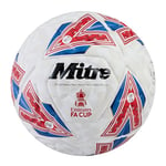 Mitre Match FA Cup Ballon de Football Blanc/Bleu/Rouge, 5, 68-71 cm