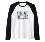 Holy Bible Costume for Jesus Christ and Book Lovers Raglan Baseball Tee