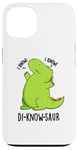 Coque pour iPhone 13 Jeu de mots drôle de dinosaure Di-know-saur