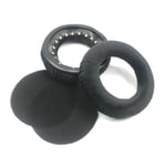 Remplacement Oreillettes en Mousse Coussin d'oreille Coussin pour Beyerdynamic T70P T5P T1 DT990 DT880 DT770PRO Housse polaire à une rangée, noir (avec coton)