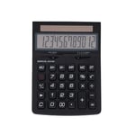 MAUL Calculatrice de Bureau ECO 850 | Calculatrice Solaire à 12 Chiffres | Calculatrice de Bureau Professionnelle pour Le Bureau et l'école | Plastique recyclé à 80% | Noir