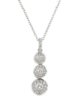 E.W Adams 18ct White Gold Diamond Pendant Necklace