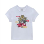 VANS T-Shirt Fille Marguerite Chaussure Mini,Manches Courtes - Blanc (Blanc /