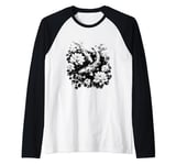 three koi fishes lotus flower japanese carp asian goldfish 3 Raglan Baseball Tee