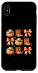 Coque pour iPhone XS Max Bottes citrouille Western Autumn Vibes Cozy Season Automne