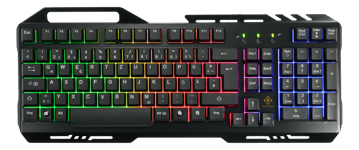 DELTACO GAMING 3-in-1 Gaming kit, Rainbow LED backlight, DE layout