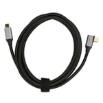 USB C till USB C 3.1 Gen 2 Kabel 100W 5A Vid 20V Stöd för 4K Vid 60hz Videoutgång 10Gbps Dataöverföring med E Marker Chip 2 meter/6.6ft