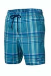 O'neill Mens Blue Checked Triumph Board Beach Swim Shorts Small