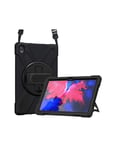 DLH COQUE RENFORCEE AVEC BANDOULIERE, POIGNEE ROTATIVE ET PIED SUPPORT POUR LENOVO TAB P11 11" (ZA7R, ZA7X, TB-J606, TB-J606F, T