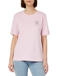 Tommy Hilfiger Women Short-Sleeve T-Shirt Crew Neck, Pink (Classic Pink Heather), L