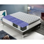 Ilovesleep - Matelas 120x190 à ressorts ensachés - mémoire de forme - à 13 zones modèle Positano