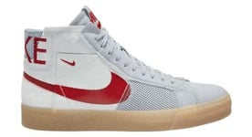 Chaussures nike sb blazer mid blanc rouge