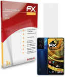 atFoliX 3x Screen Protector for TCL 50 SE Screen Protection Film matt&shockproof