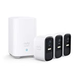 eufy Security eufyCam 2C, Camera Surveillance WiFi exterieure sans Fil, pour HomeBase 2, autonomie de 180J, Transmission HD avec 1080p, sans Frais mensuels, Kit 3 caméras