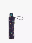 totes Auto Open & Close Floral Print Umbrella, Navy