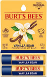 Burt's Bees Vanilla Bean Baume à Lèvres Hydratant Double Pack Pour Unisexe 2 x 0,15 oz Baume à Lèvres