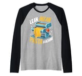 Lean Mean Pasta Machine Pasta Party Raglan Baseball Tee