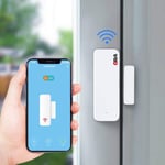 OBA Capteur d'alarme d'ouverture WiFi. pour Portes et fenêtres, Alerte par Notification sur Le Smartphone Fonctionne avec Alexa Google Home SmartLife