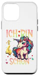 Coque pour iPhone 12 mini Kinder ich bin schon 4 anniversaire licorne 4 ans fille