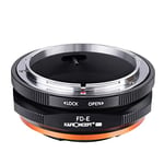 K&F Concept Updated FD to NEX Adapter, Manual Lens Mount Adapter Compatible with Canon FD FL Mount Lens and Compatible with Sony E NEX Mount Cameras