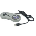 Snes Usb Controller Sfc Gamepad- Manette Snes Filaire Usb Pour Pc Windows Et Mac