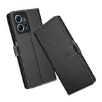 ELESNOW Coque Xiaomi Redmi Note 12 4G, Premium PU Portefeuille Étui [Fentes pour Cartes] [Fermeture Magnétique] [Stand Fonction] Housse en Cuir Compatible avec Xiaomi Redmi Note 12 4G (Noir)