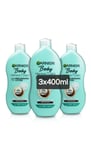 3x Garnier Intensive 7 Days Body Lotion - Shea Butter, Very Dry Skin 3x400ml Pck