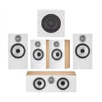 Bowers & Wilkins 606 & 607 S3 5.1 Surround Sound Speaker Package Oak