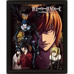 PCmerch Death Note - 3D poster med ram