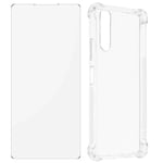 Sony Xperia 10 IV Protection Pack Reinforced Case Screen Protector Transparent