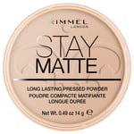 Rimmel Stay Matte Pressed Powder (Various Shades) - Silky Beige