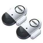 Door Window Alarm 2 Pack Noopel Home Security Ultra-Slim Wireless Magnetic Sensor Burglar Anti-theft 120DB Alarm with Batteries included - DIY EASY to Install