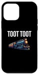 Coque pour iPhone 12 mini Œuvre d'art amusante en train de Noël Toot Tut Toot