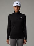 The North Face Womens Flex 1/4 Zip Long Sleeve Top - Black