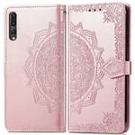 Coque pour Huawei P20 Pro,Housse Cuir PU Portefeuille Flip Case Cover Etui pour Huawei P20 Pro,Magnétique Porte Carte Étui à Rabat Pochette