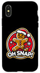 iPhone X/XS Gingerbread Man Cookie Oh Snap Funny Christmas Baking Xmas Case