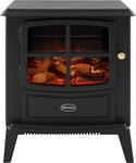 Dimplex Brayford Optiflame Electric Stove, Black Cast Iron Effect, Free