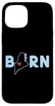 Coque pour iPhone 15 Born in State of Maine with Maine in the word Born